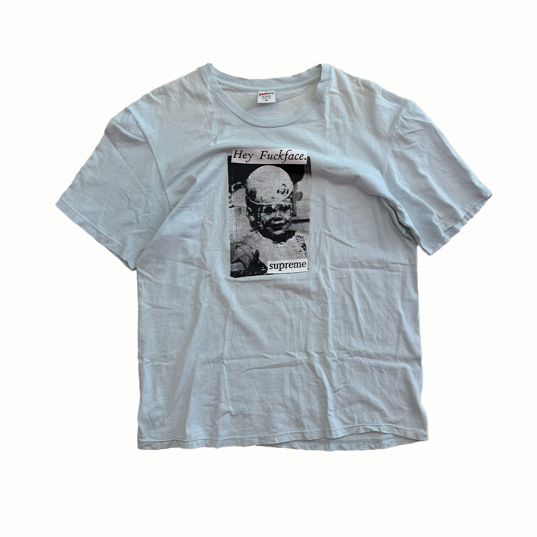 Supreme Hey Fuckface White Tee (M)