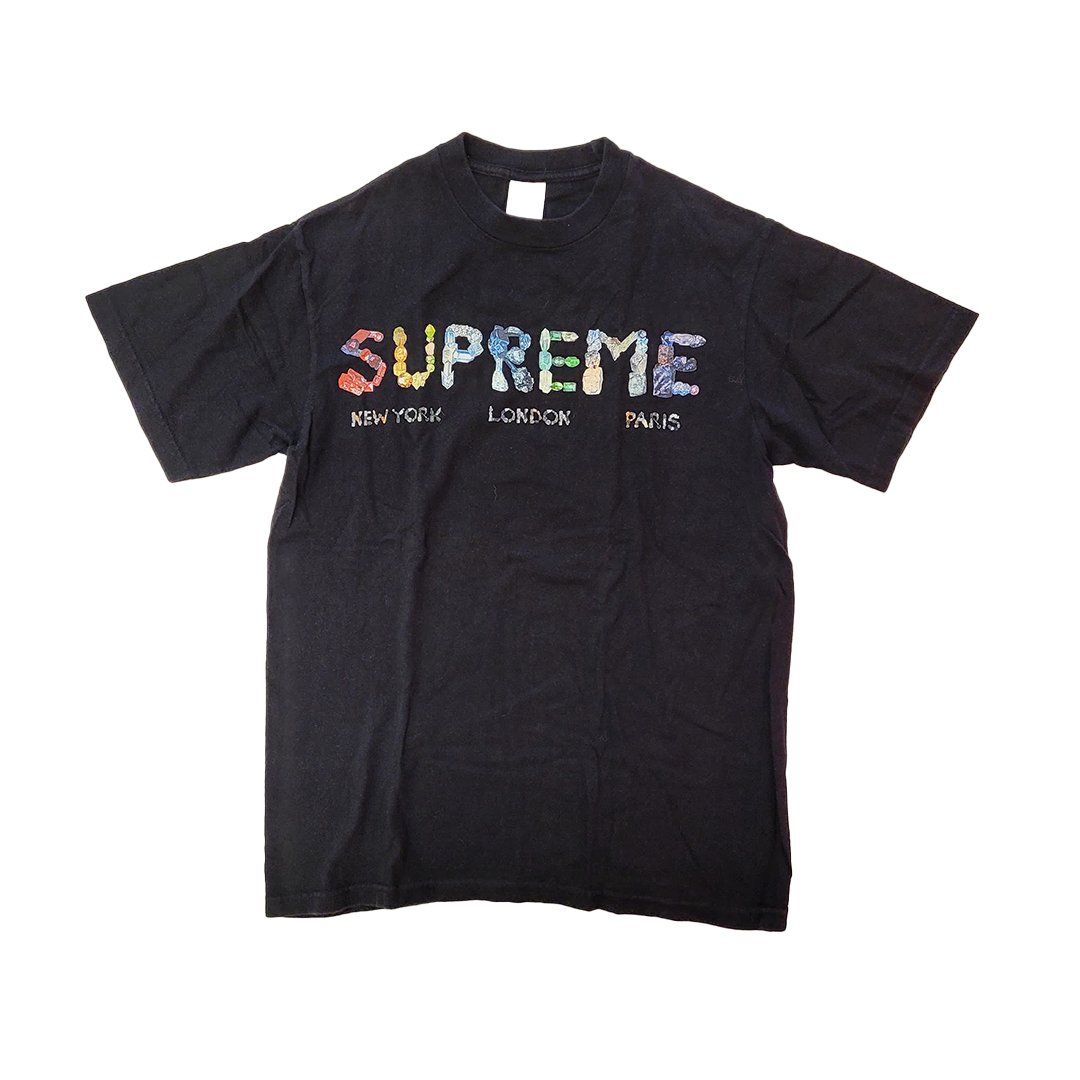Supreme Crystal Black Tee (S)