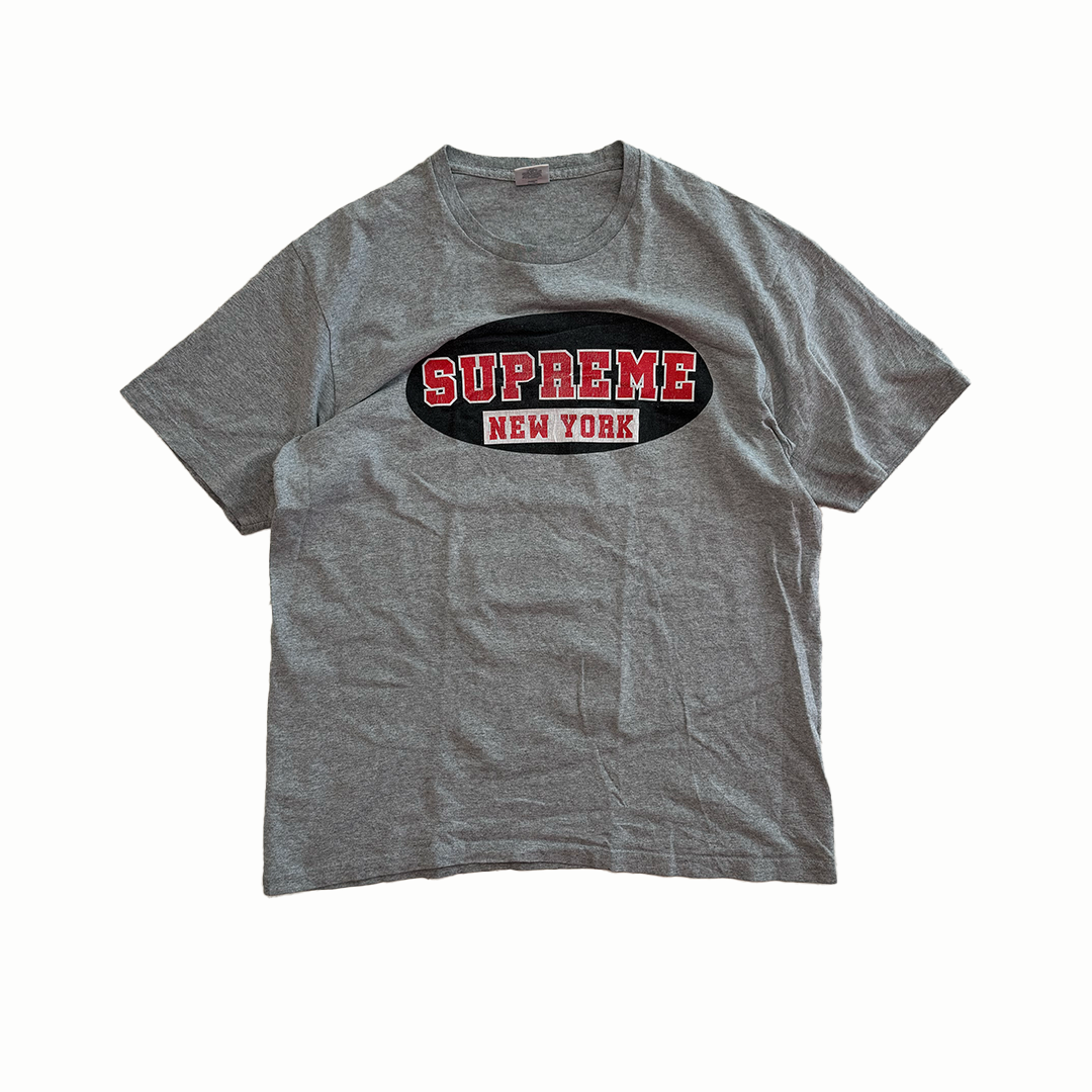 Supreme New York Gray Tee (M)