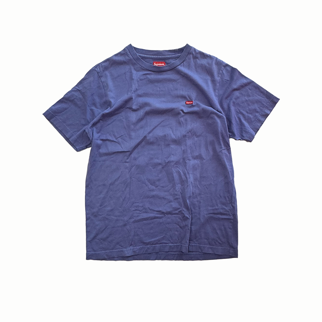 Supreme Mini Box Logo Embroidery Purple Tee (M)