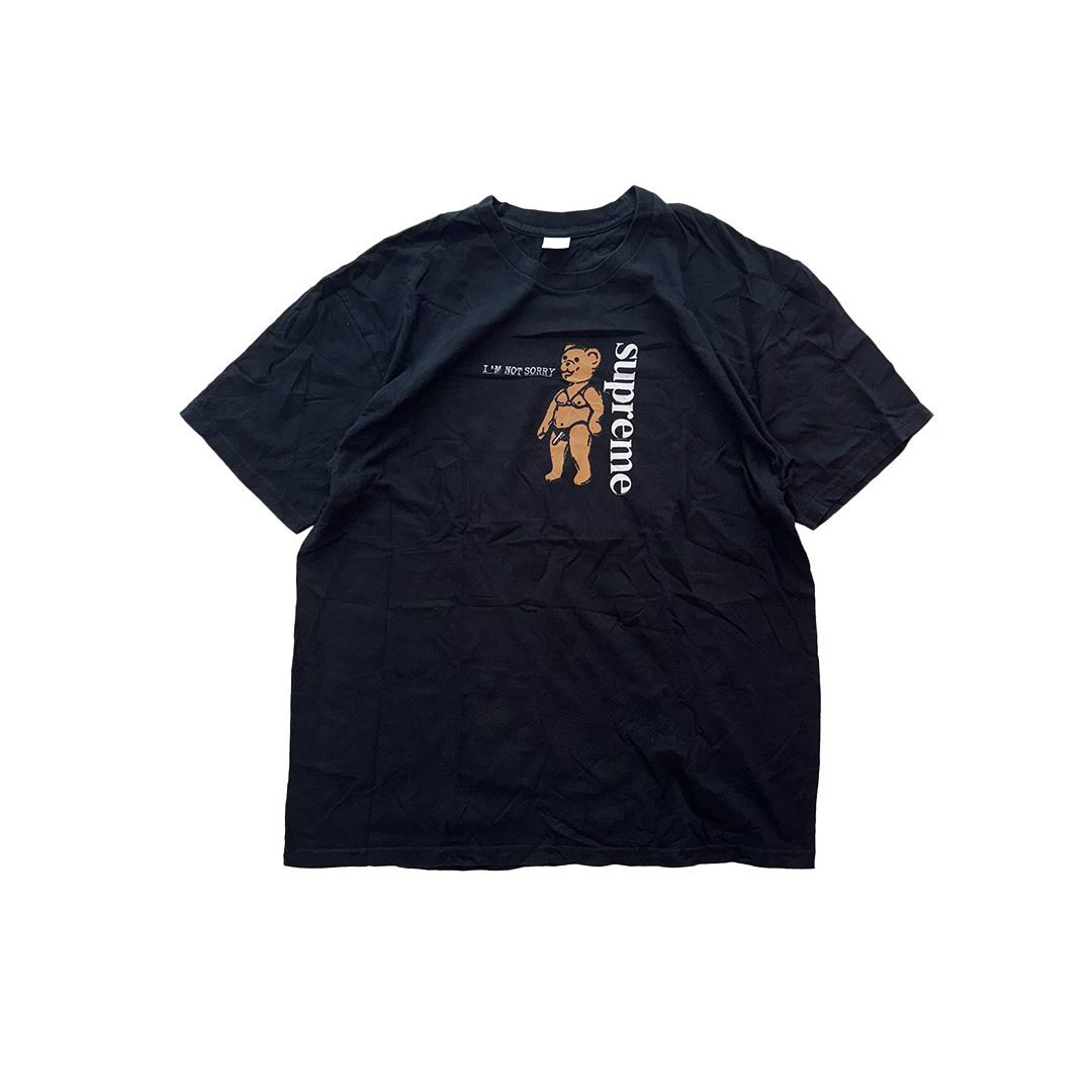 Supreme Not Sorry Black Tee (XL)
