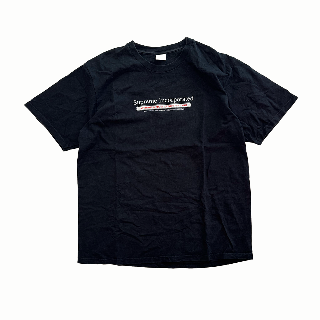 Supreme Incorporated Black Tee (L)
