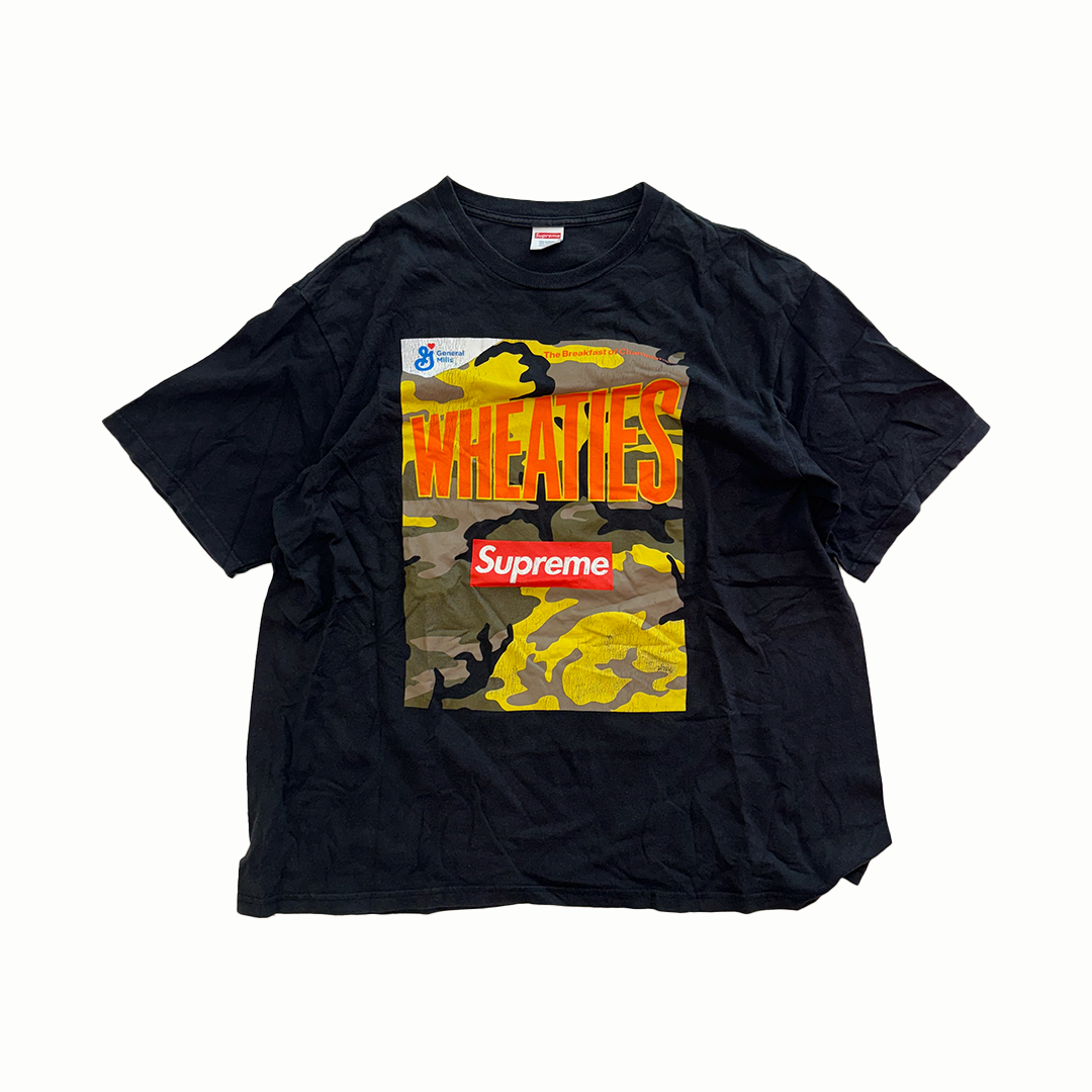 Supreme Wheaties Black Tee (XL)