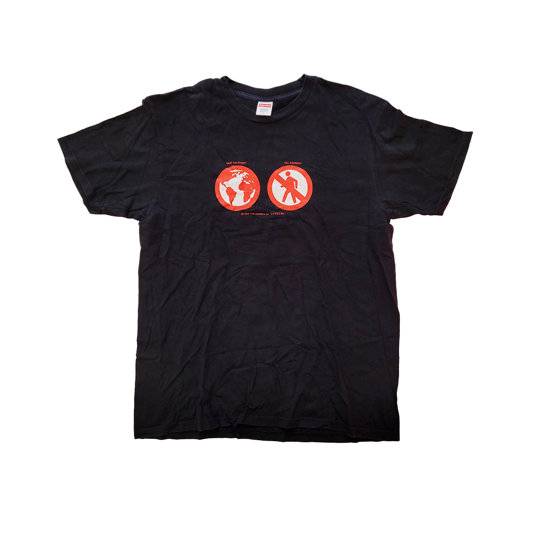 Supreme Save the Planet Black Tee (L)