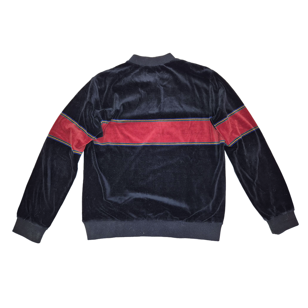 Supreme Velour Snap Henley Black Sweater (L)