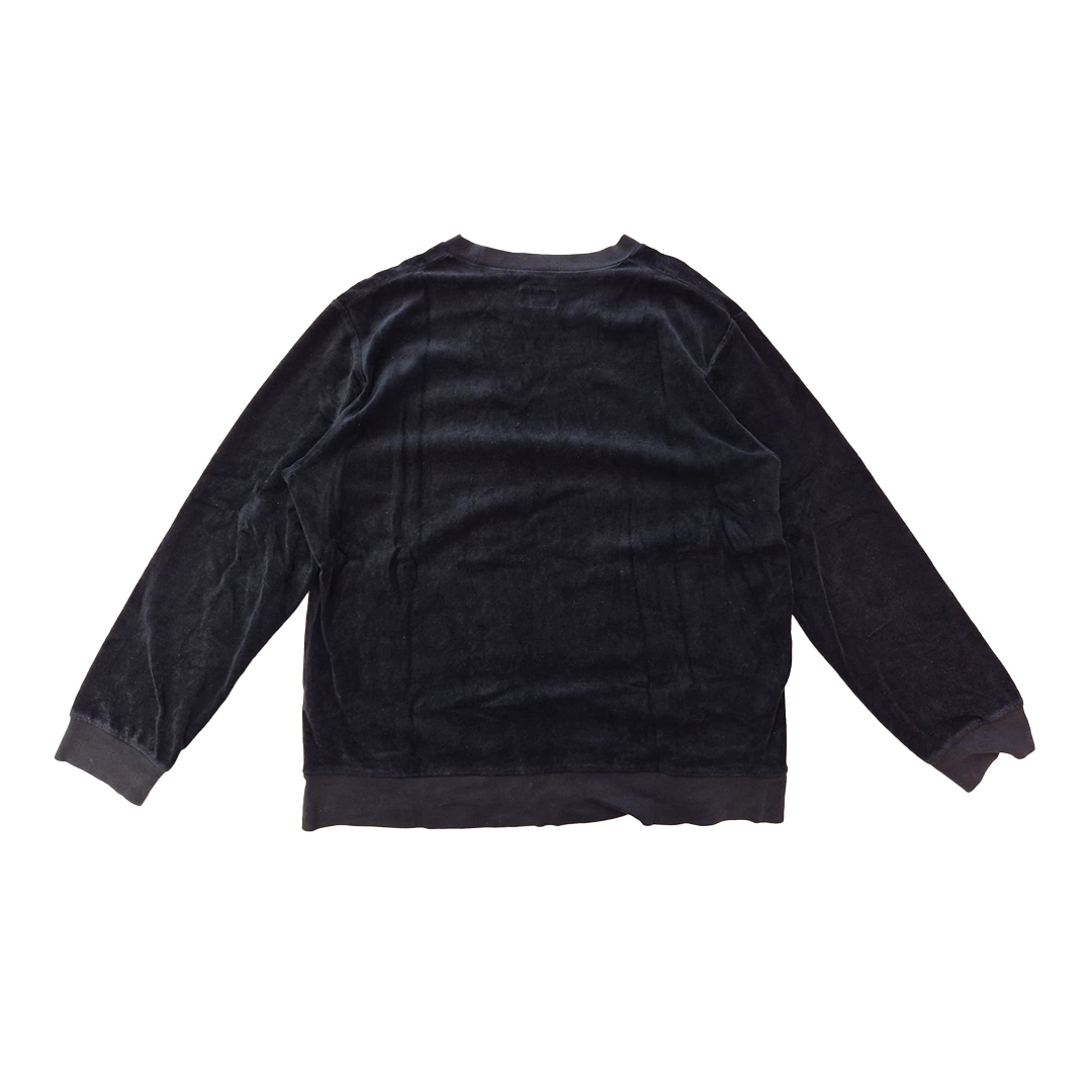 Supreme Velour Black Sweater (XL)