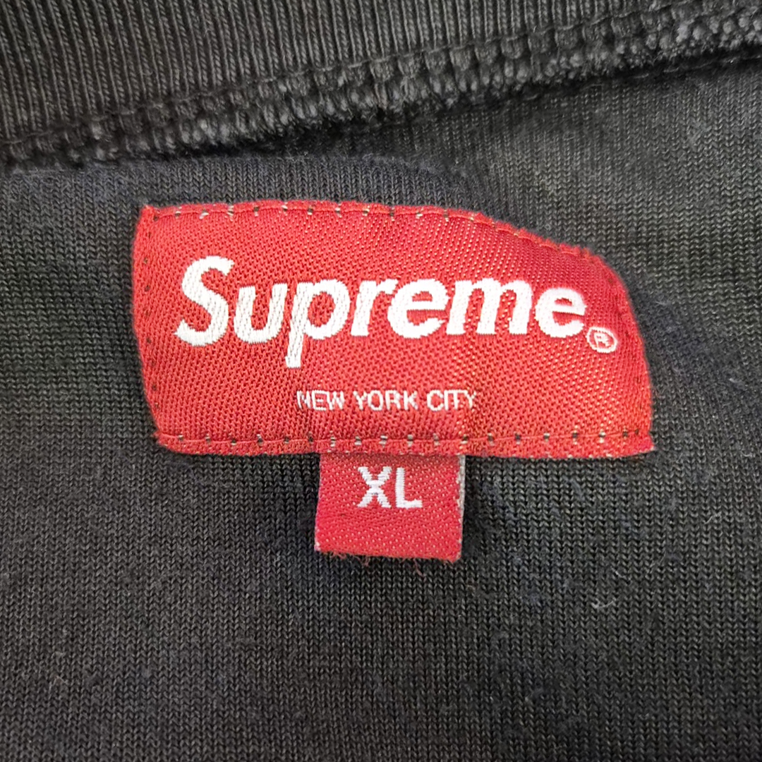 Supreme Velour Black Sweater (XL)