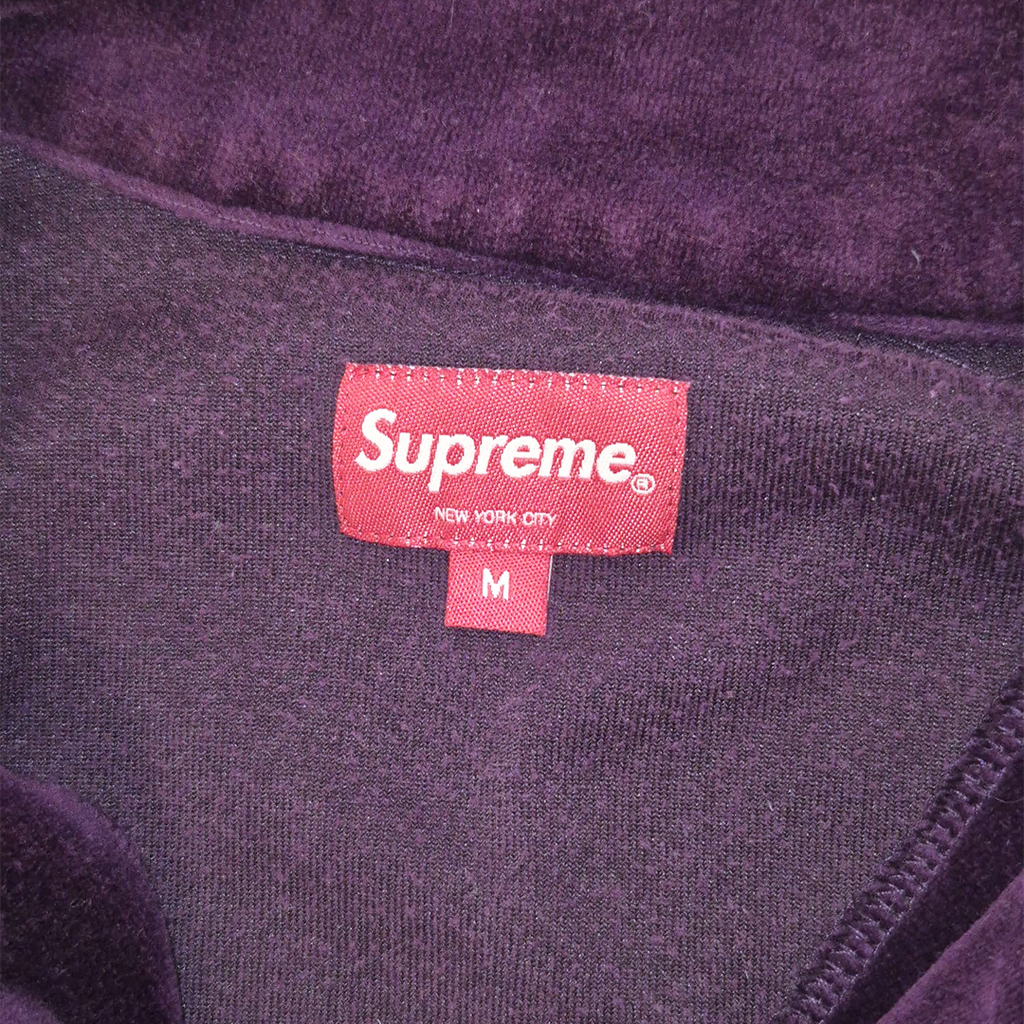 Supreme NYC Velour Half Zip Two Tones (M)