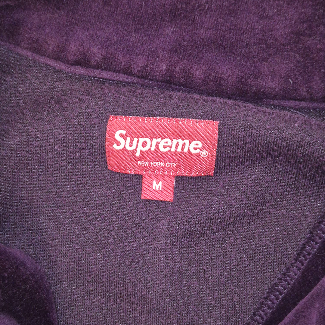 Supreme NYC Velour Half Zip Two Tones (M)