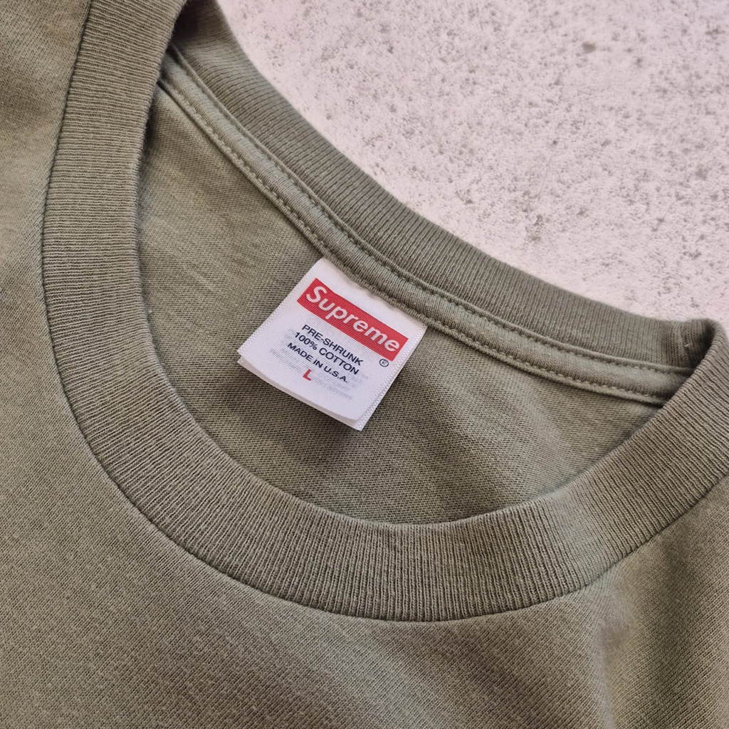 Supreme Watercolor Olive Tee (L)