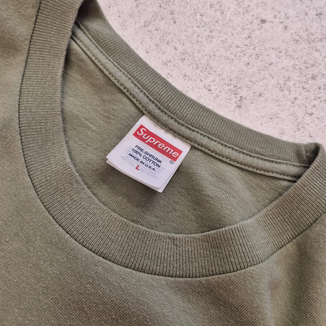 Supreme Watercolor Olive Tee (L)