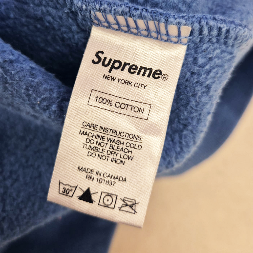 Supreme Mini Box Logo Blue Zip Sweater (L)