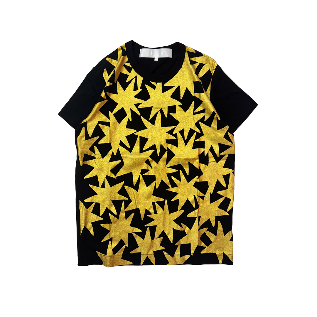 Tao CDG Metallic Star Black Tee (M)