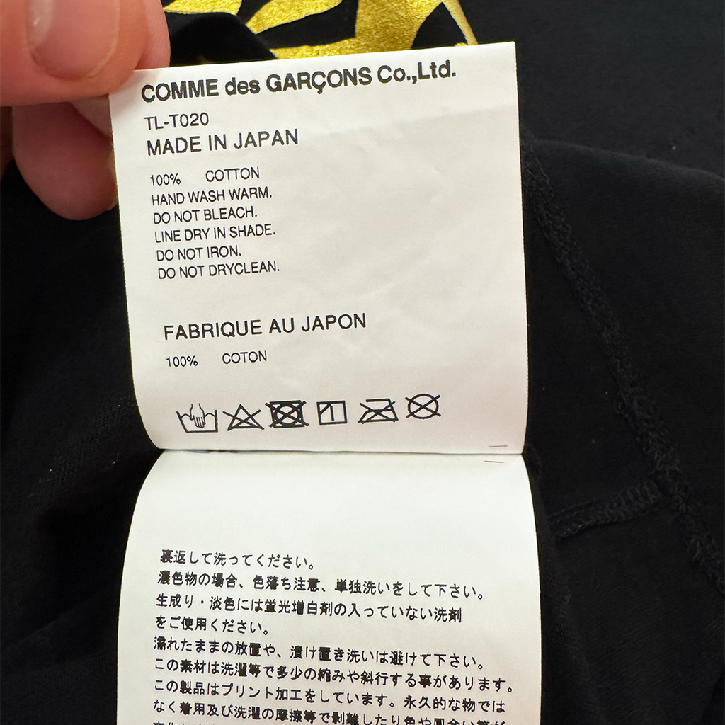 Tao CDG Metallic Star Black Tee (M)