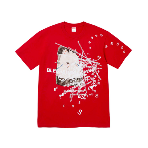 supreme x bless observed in a dream red tee FW23