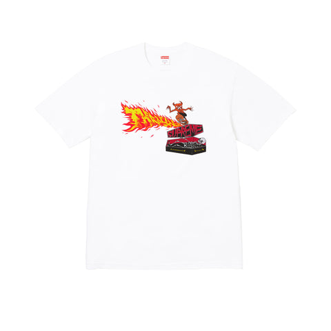 Supreme x Thrasher Back Tail White Tee