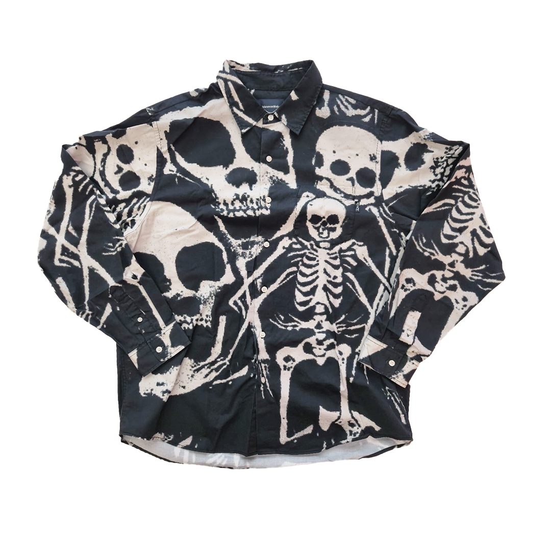 Thisisneverthat Skeletons Shirt Washed Black (XL)