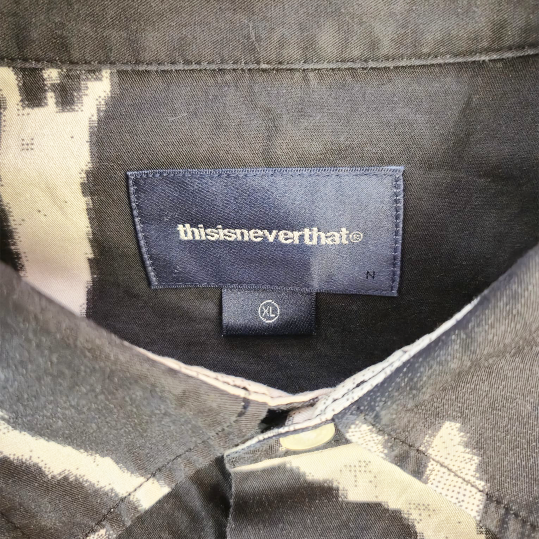 Thisisneverthat Skeletons Shirt Washed Black (XL)