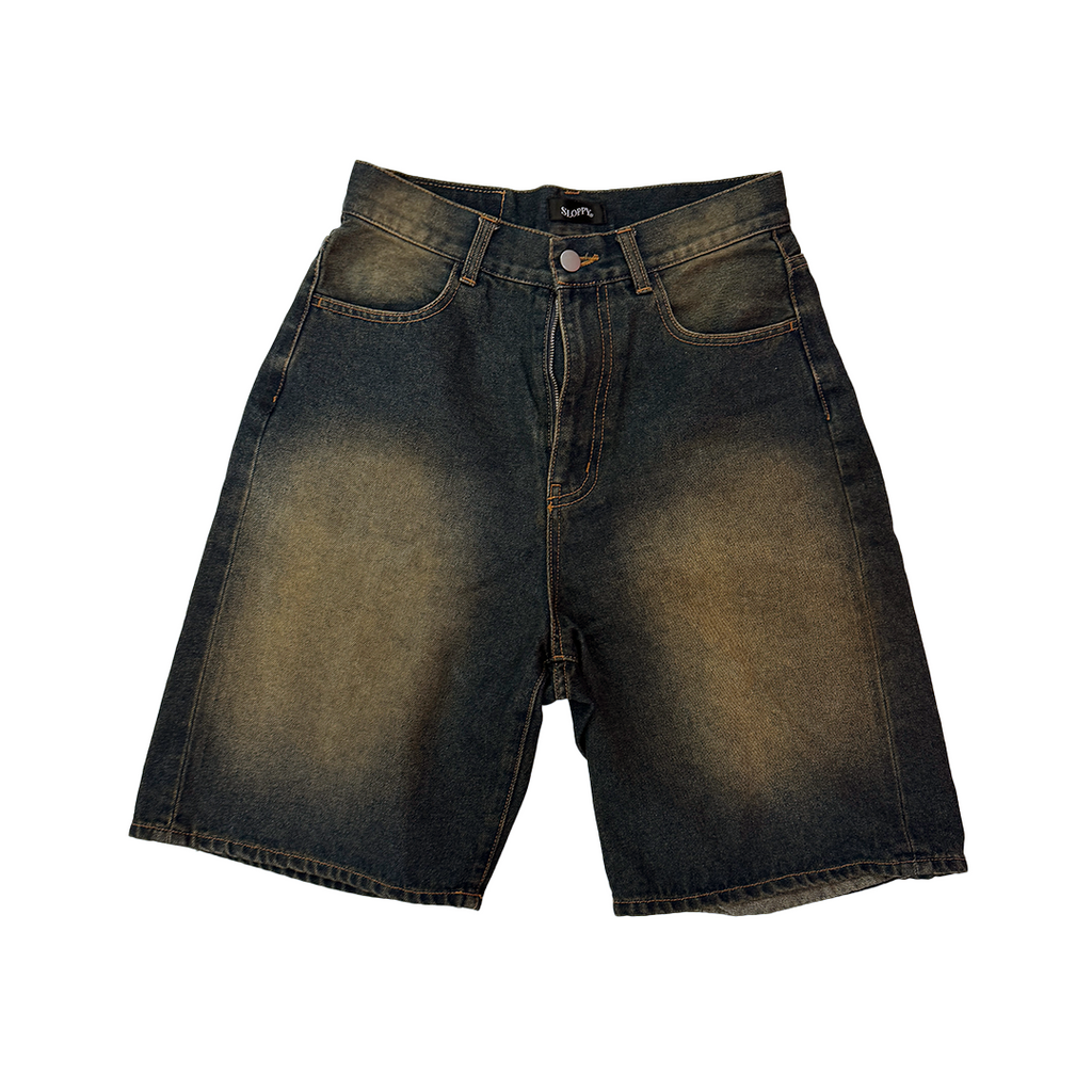 Acid Washed Slouchy Shorts (One Size)