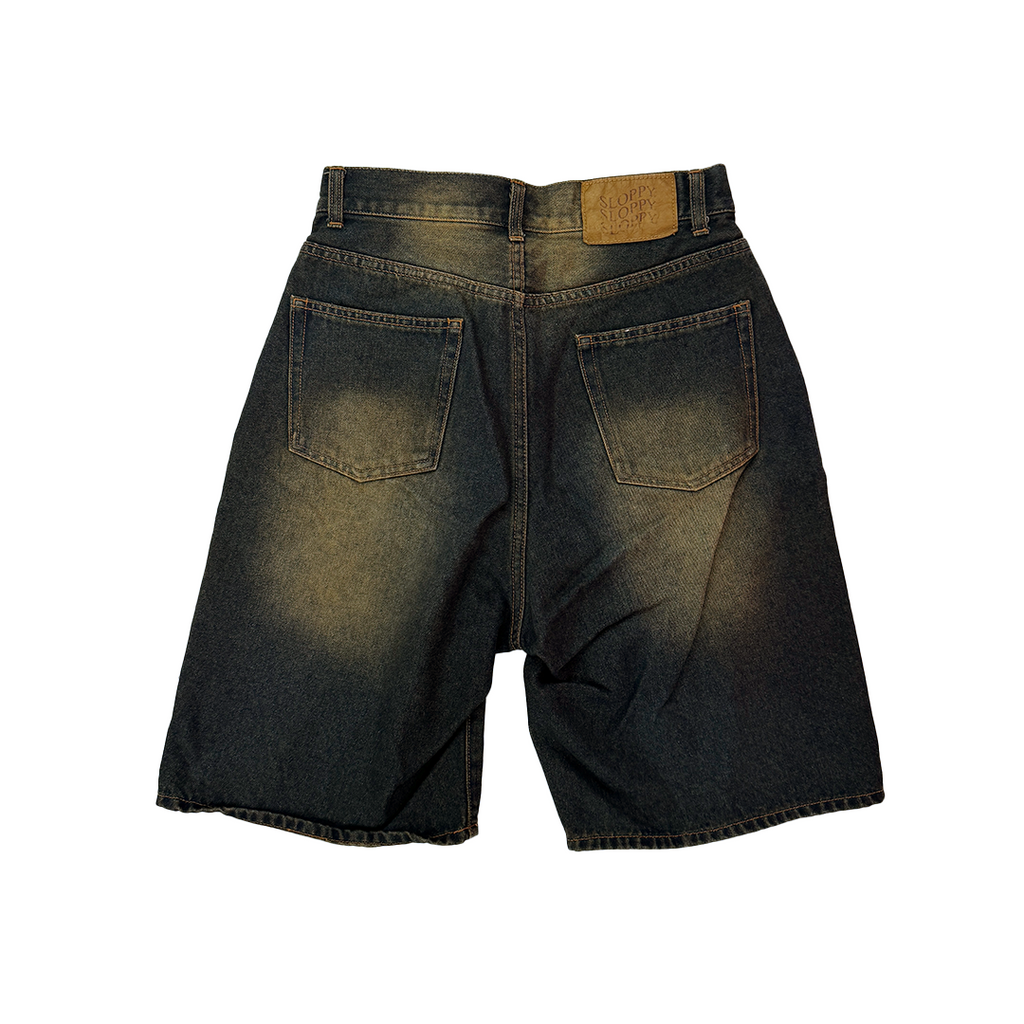Acid Washed Slouchy Shorts (One Size)