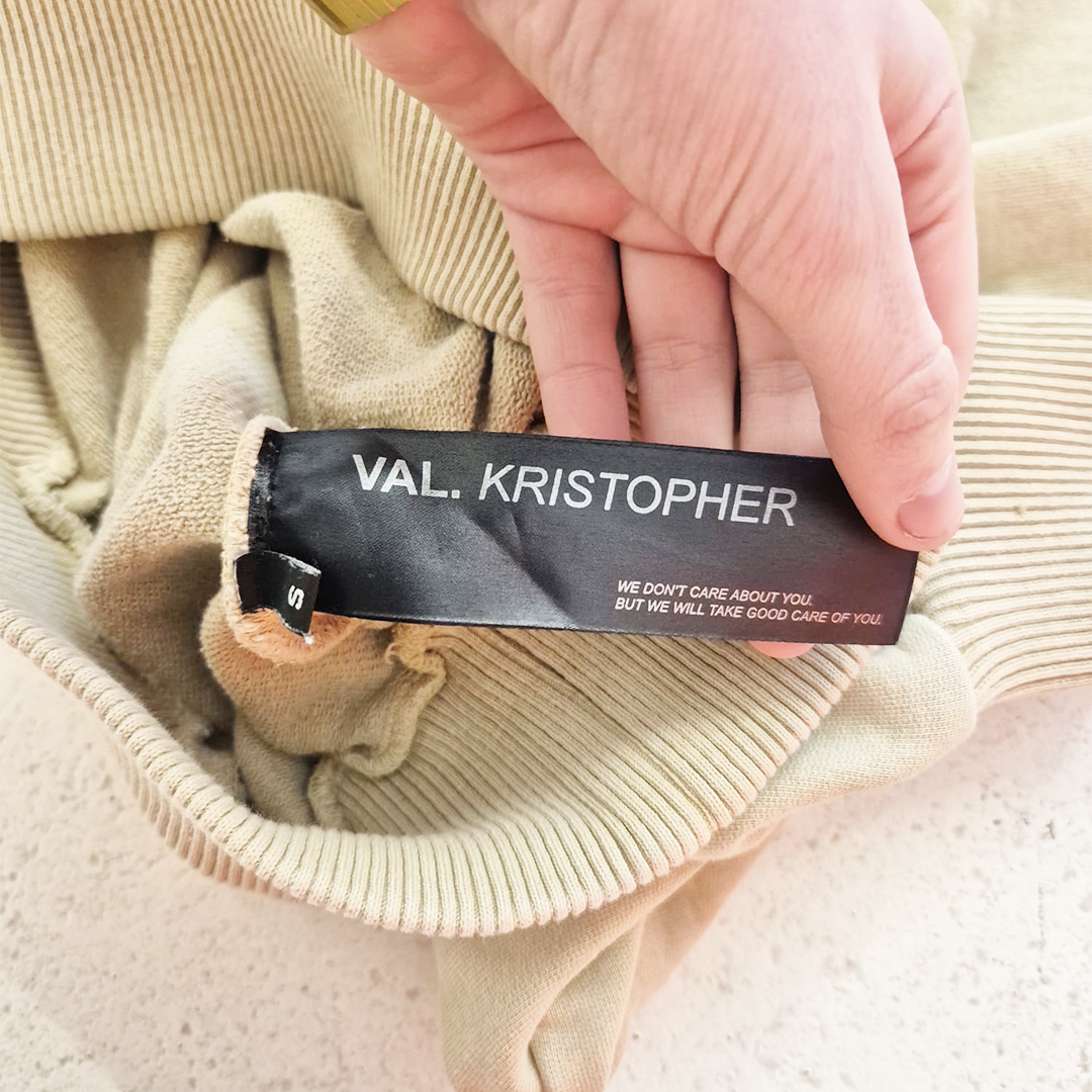 Val Kristopher Beige Heavy Sweater (S)