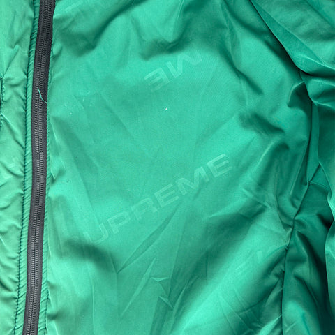 Supreme Reversible Green & Black Hooded Puffy Jacket