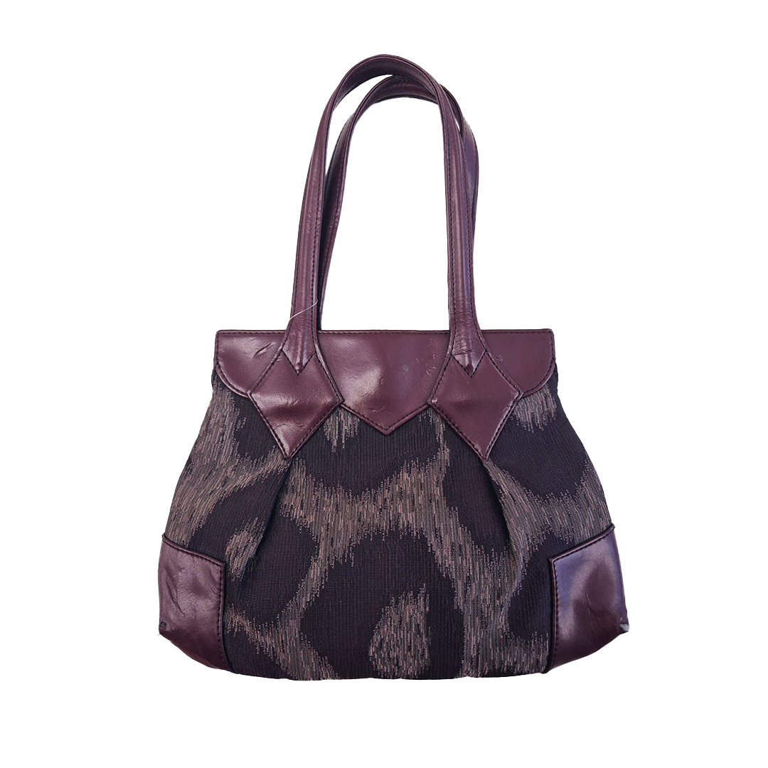Vivienne Westwood Small Bordeaux Leopard Handbag