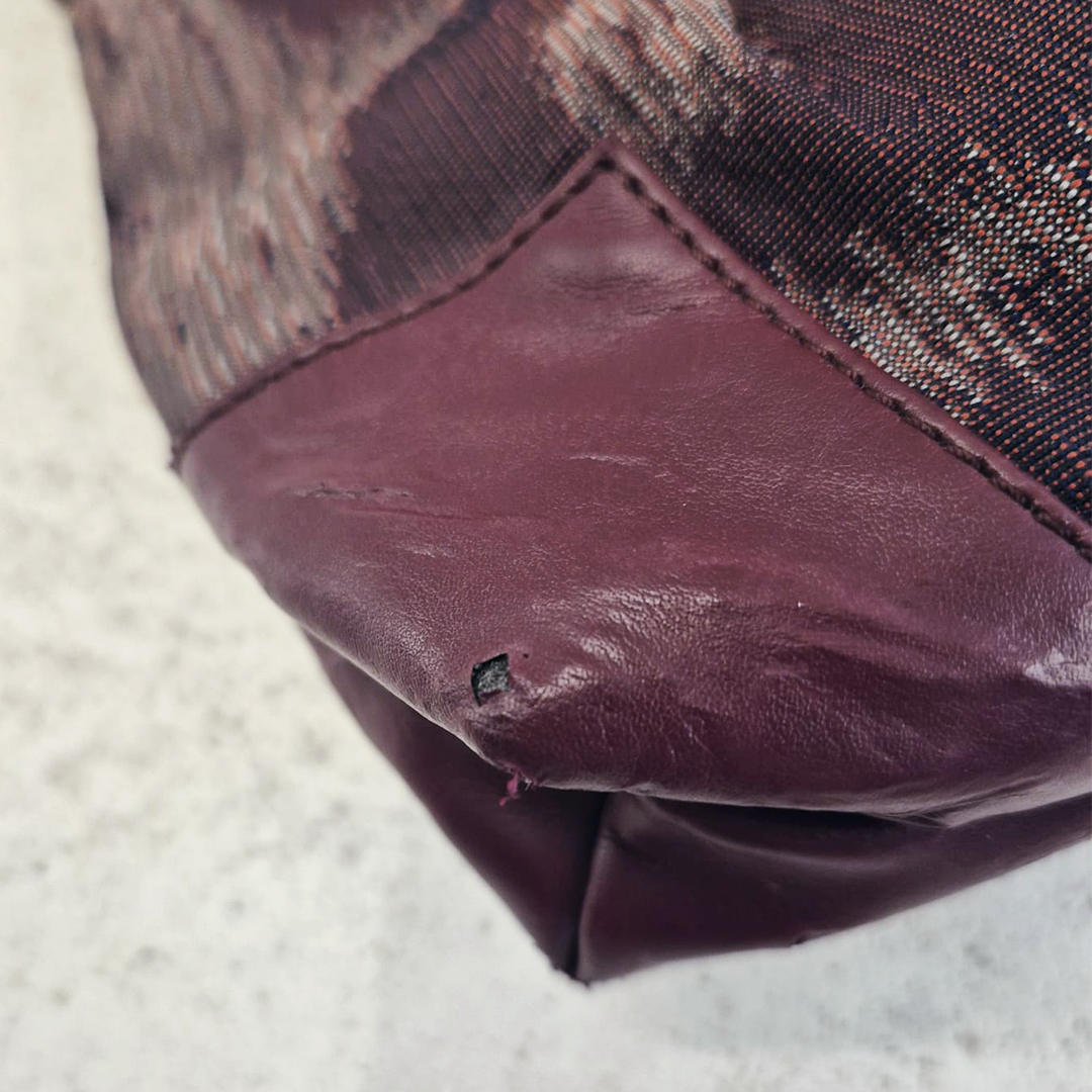 Vivienne Westwood Small Bordeaux Leopard Handbag