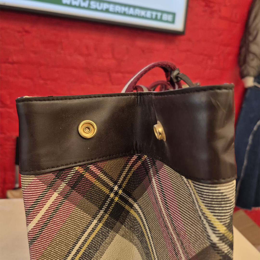 Vivienne Westwood Large Boston Tartan Bag