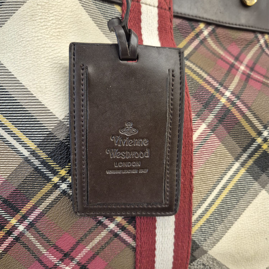 Vivienne Westwood Large Boston Tartan Bag