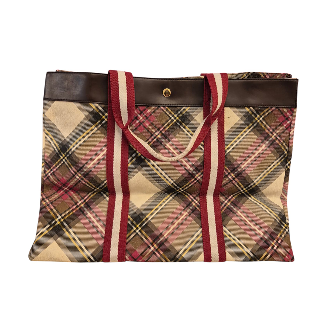 Vivienne Westwood Large Boston Tartan Bag
