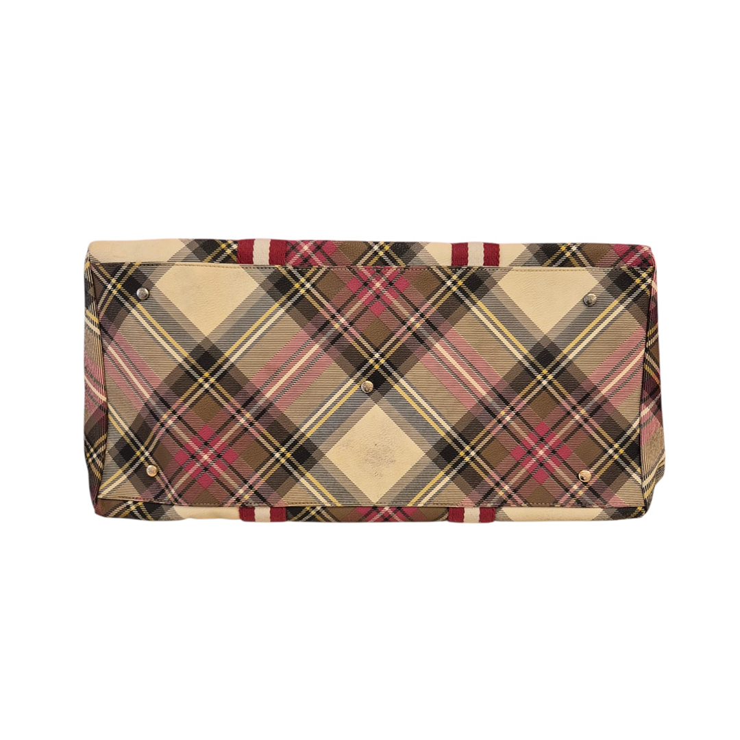 Vivienne Westwood Large Boston Tartan Bag