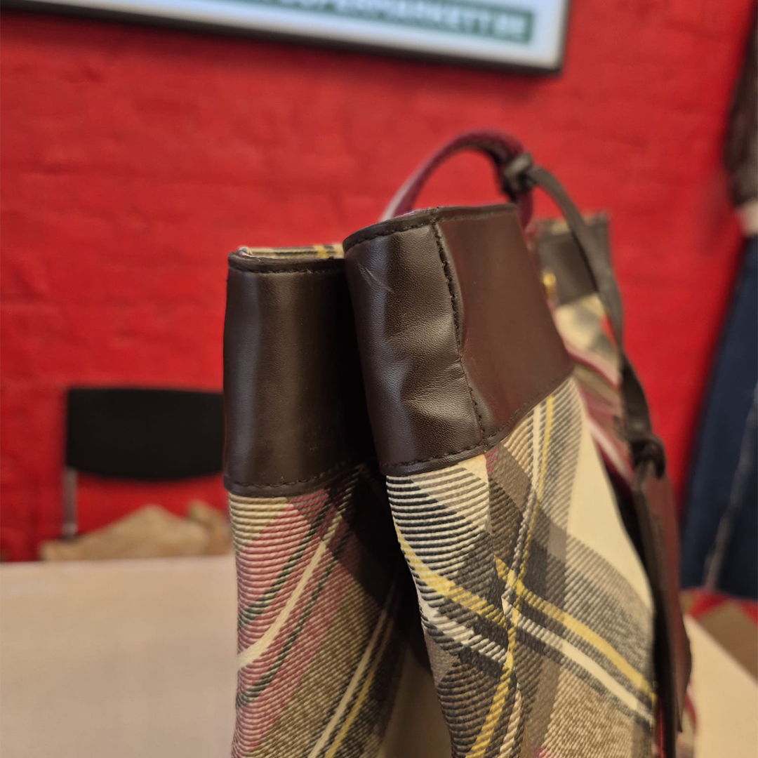 Vivienne Westwood Large Boston Tartan Bag