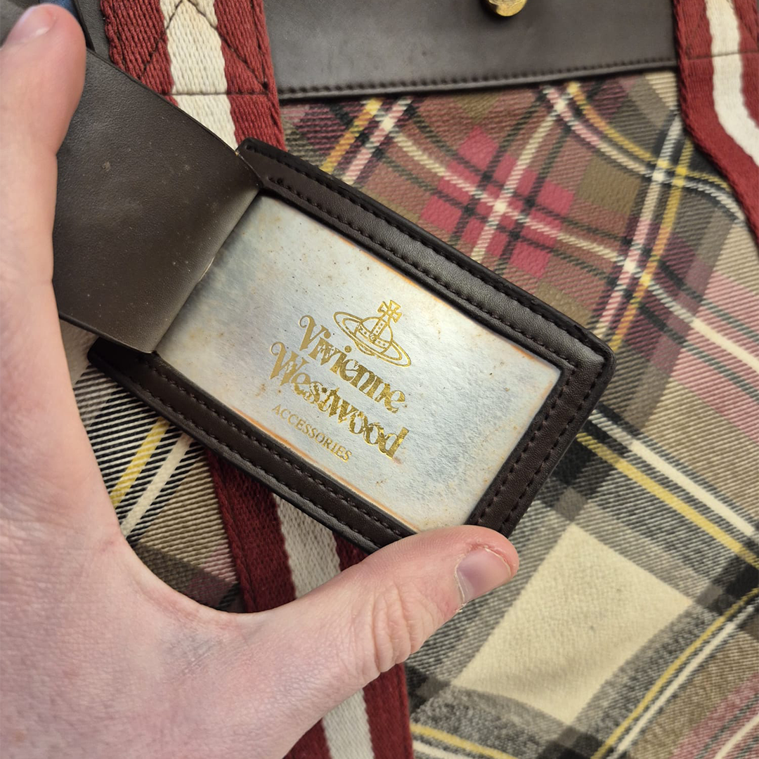 Vivienne Westwood Large Boston Tartan Bag