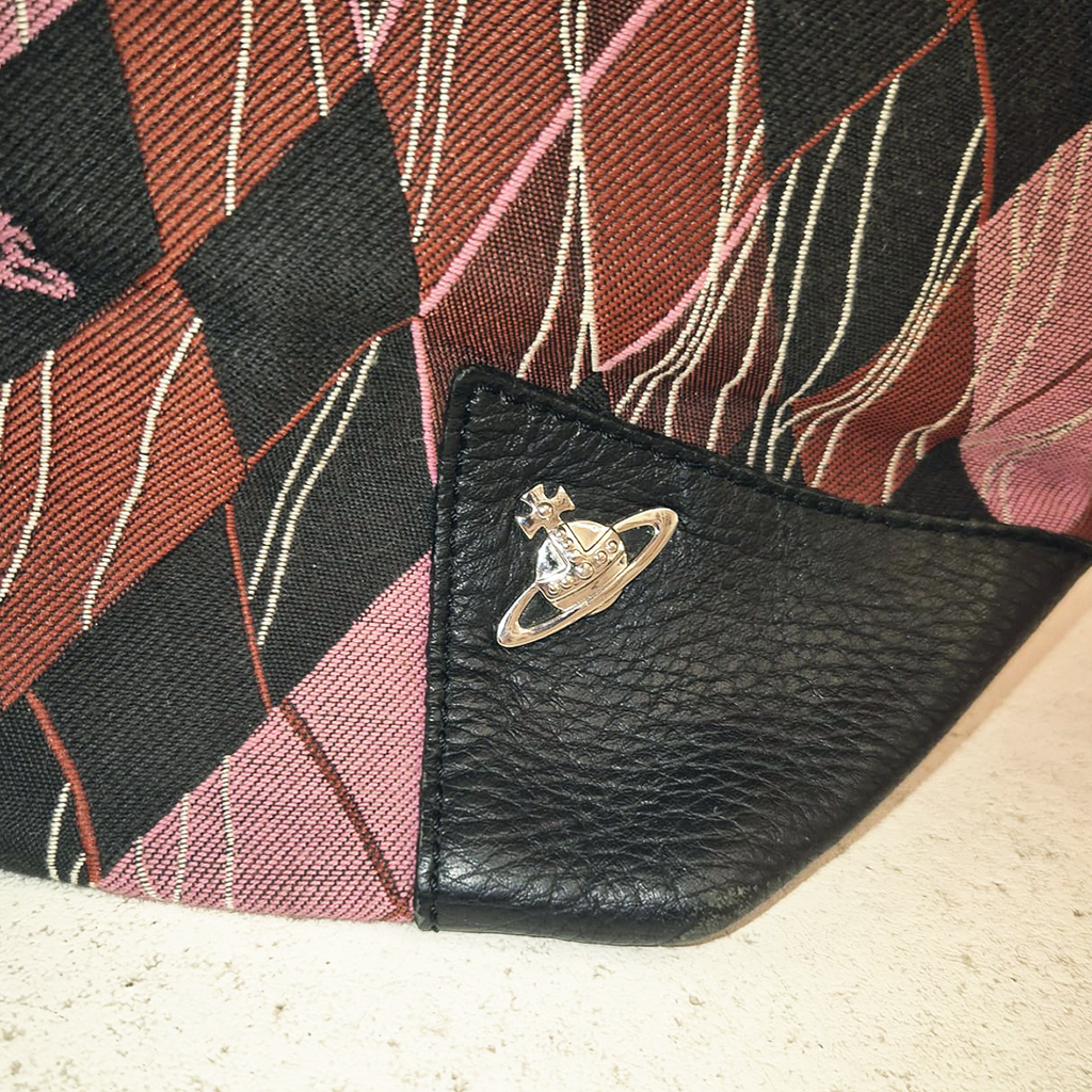 Vivienne Westwood Red Argyle St-Tropez Bag