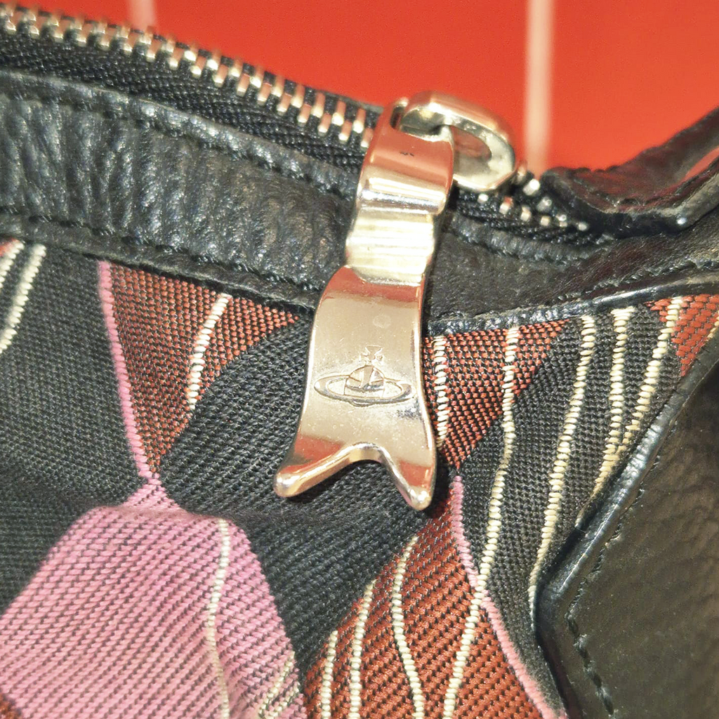 Vivienne Westwood Red Argyle St-Tropez Bag