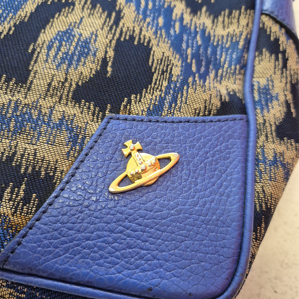 Vivienne Westwood Blue Argyle Sling Bag