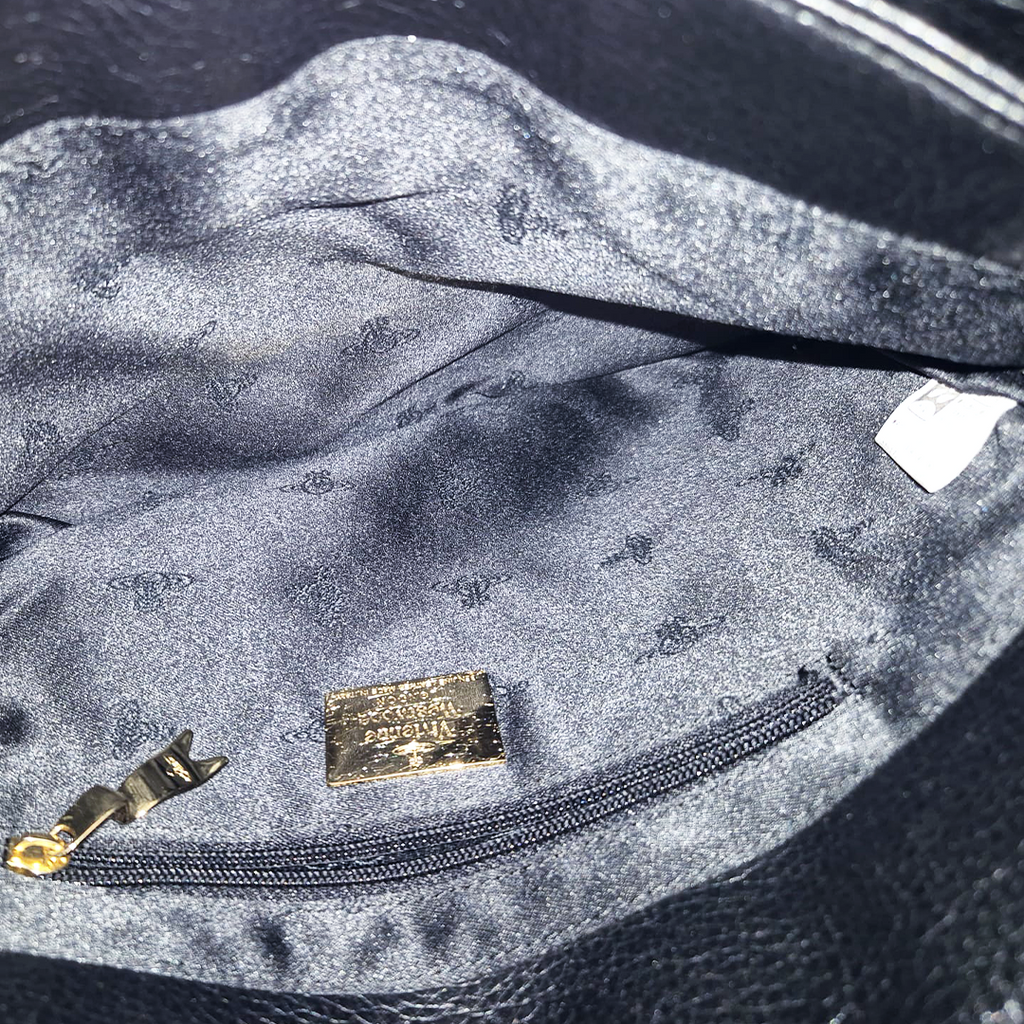 Vivienne Westwood Black Leopard Crossbody Bag