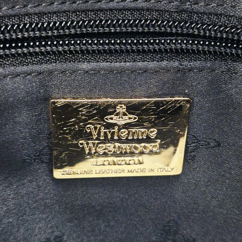 Vivienne Westwood Black Leopard Crossbody Bag