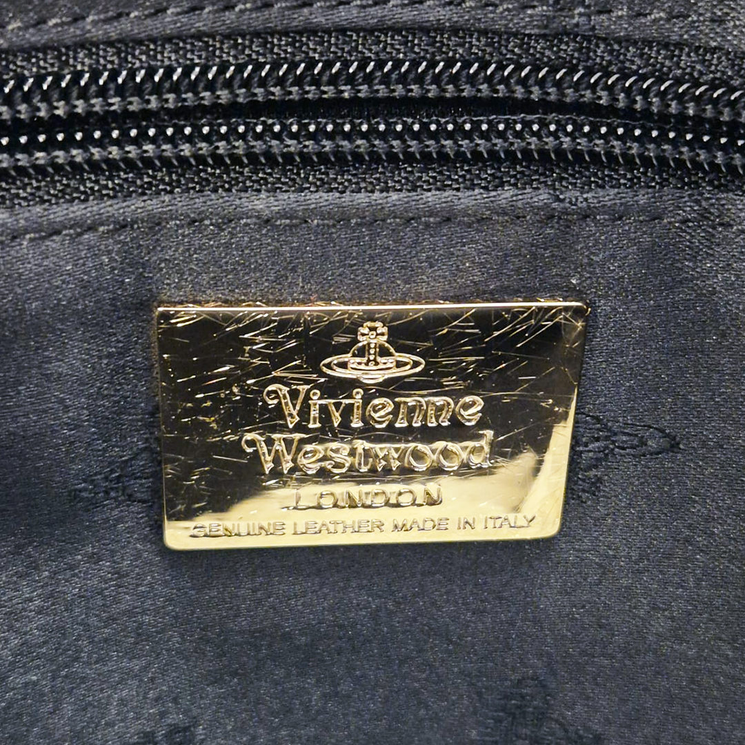 Vivienne Westwood Black Leopard Crossbody Bag