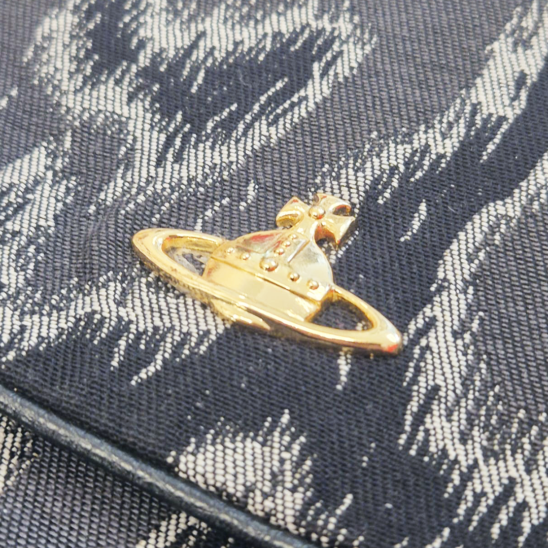 Vivienne Westwood Black Leopard Crossbody Bag