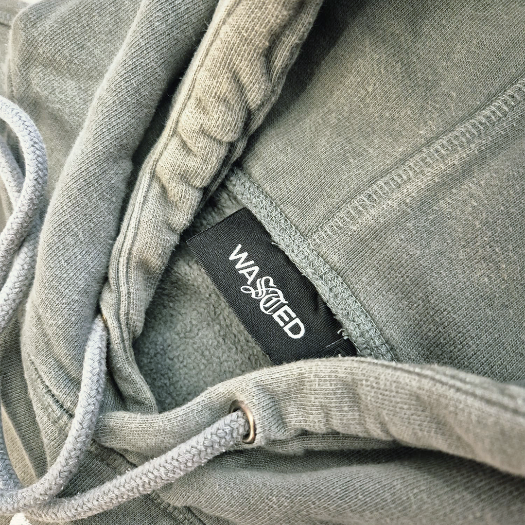 Wasted Paris Gothic Logo Green Hoodie (S)