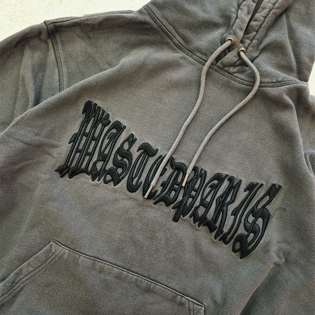 Wasted Paris Gothic Logo Grey Hoodie (S)