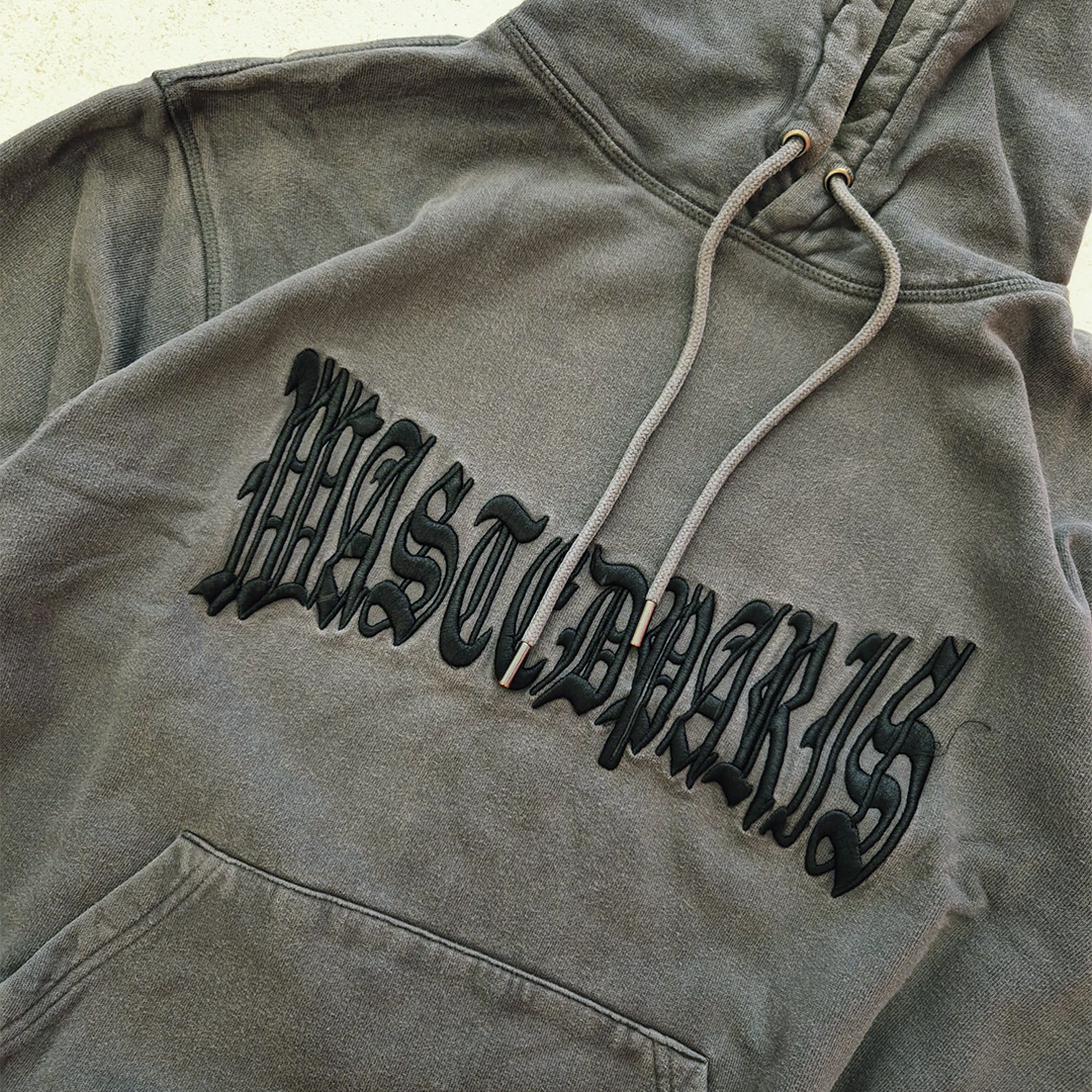 Wasted Paris Gothic Logo Grey Hoodie (S)