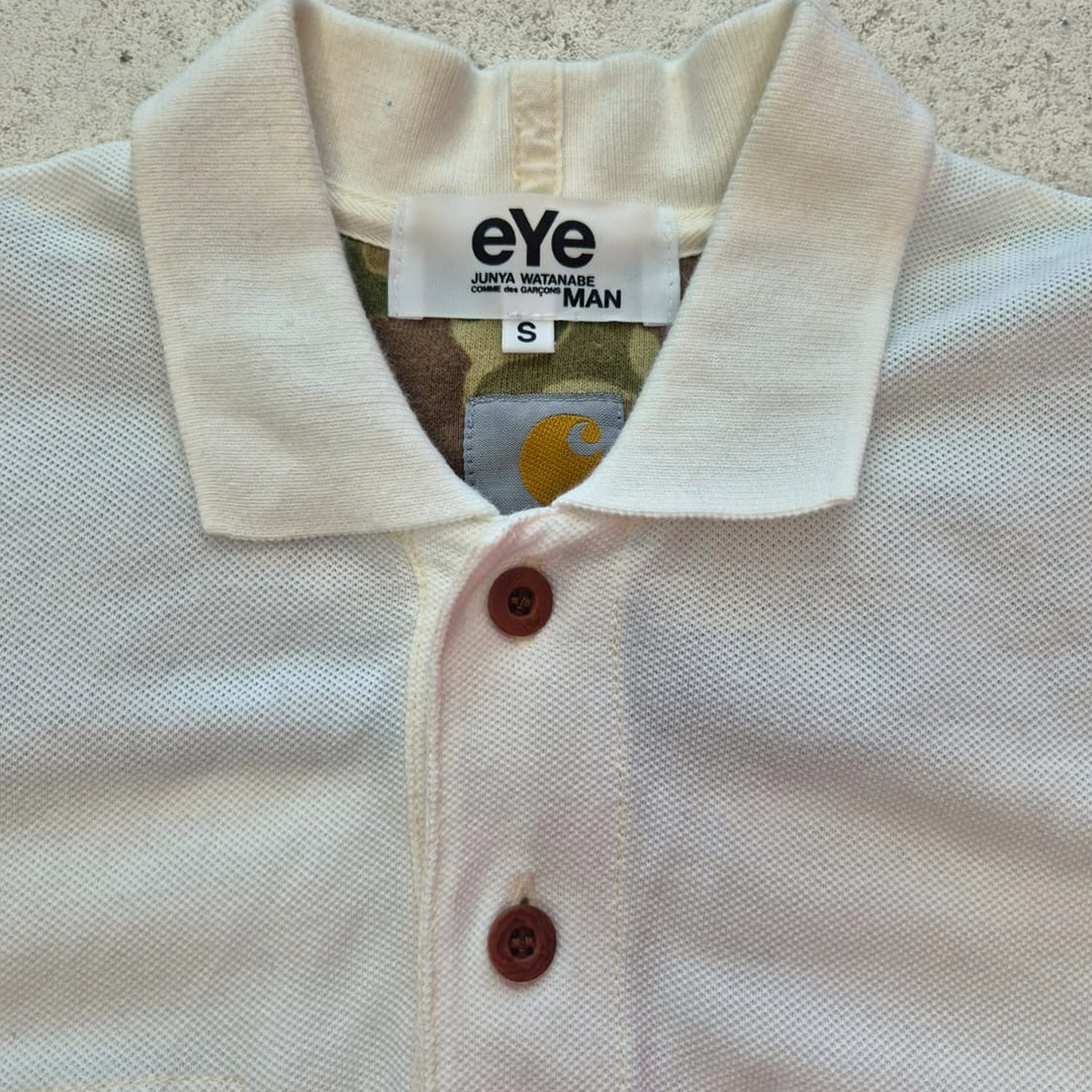 EYE Watanabe x Carhartt White S/S Polo (S)