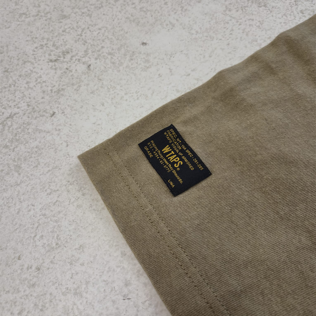 WTAPS Blank SS:U-Neck Olive Tee (L)