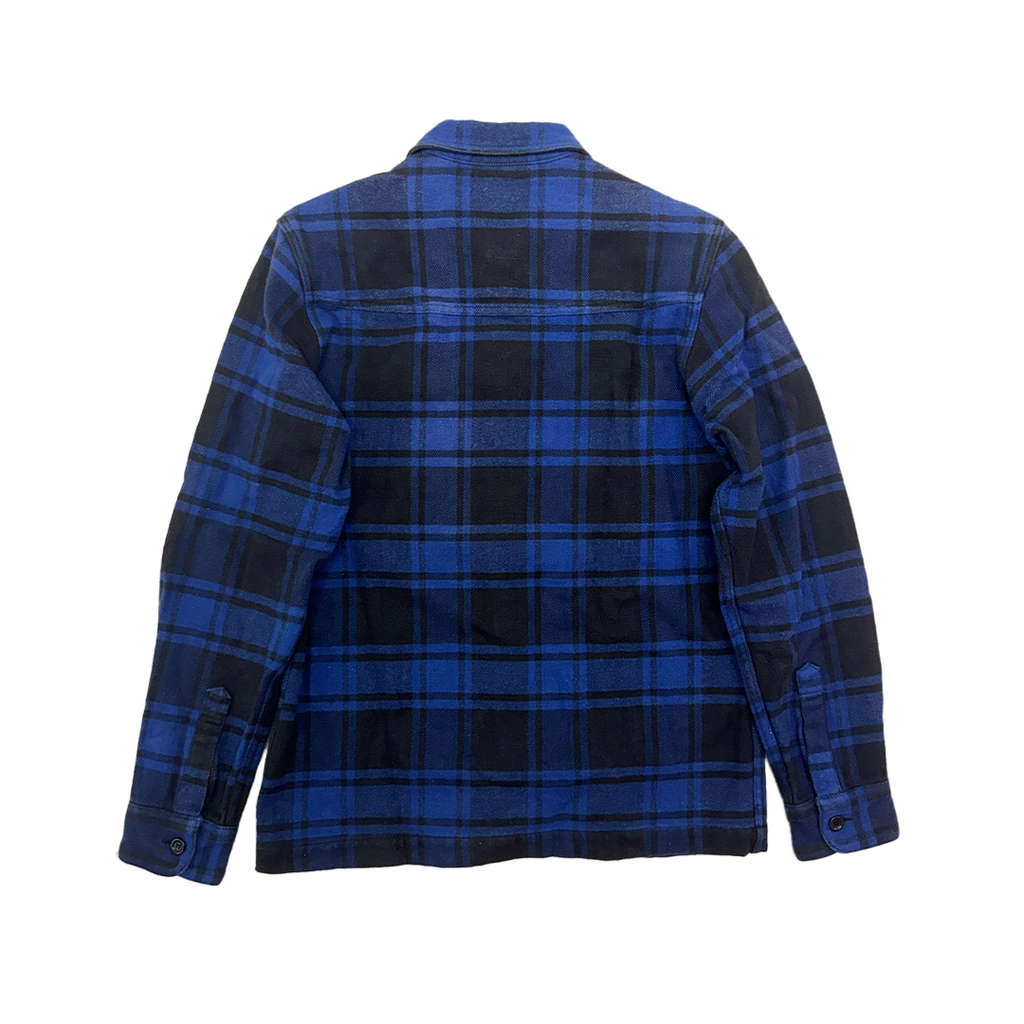 WTAPS Way Of Life Union Blue Black Long Sleeve Shirt (S)