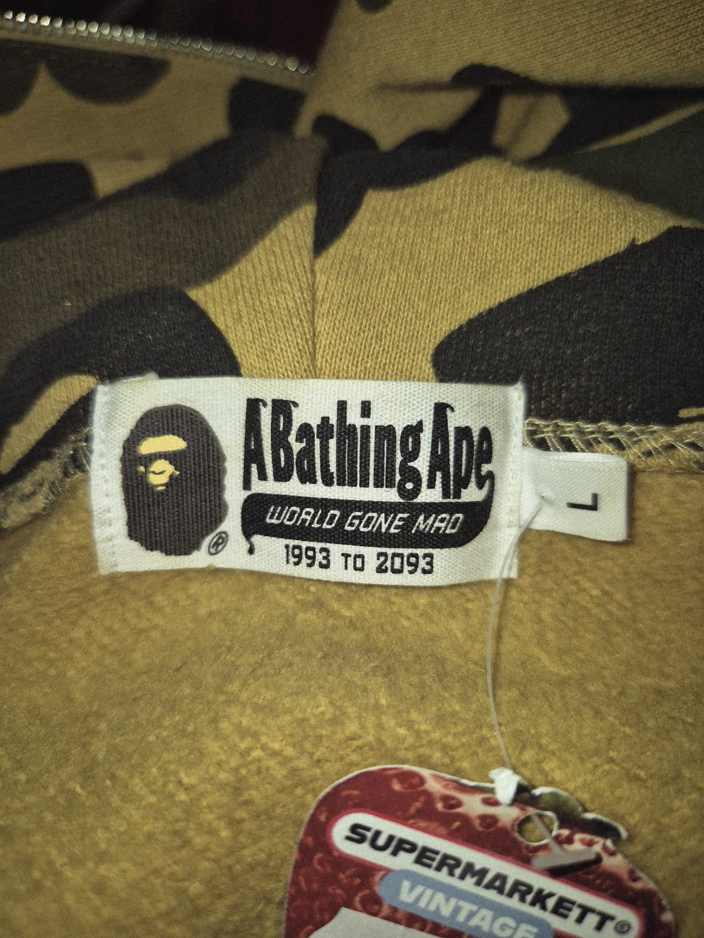 BAPE 1st Camo Shark Shoulder Full Zip (L)