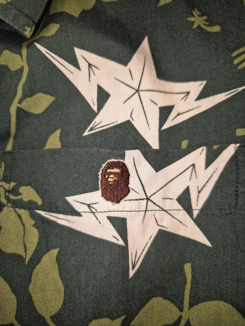 BAPE Bapesta Floral Shirt (M)