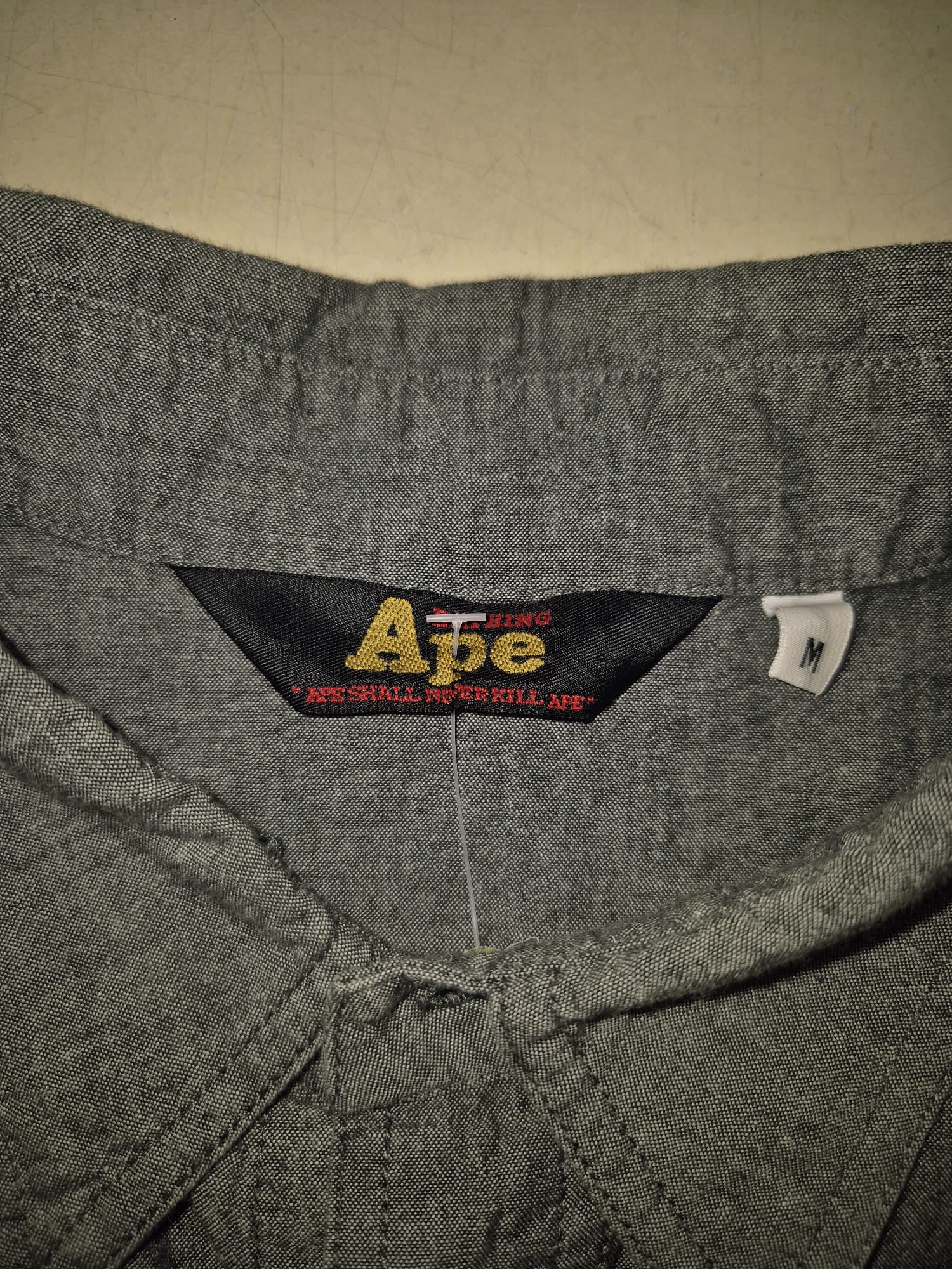 BAPE Grey Nigo Era Old Tag Shirt (M)